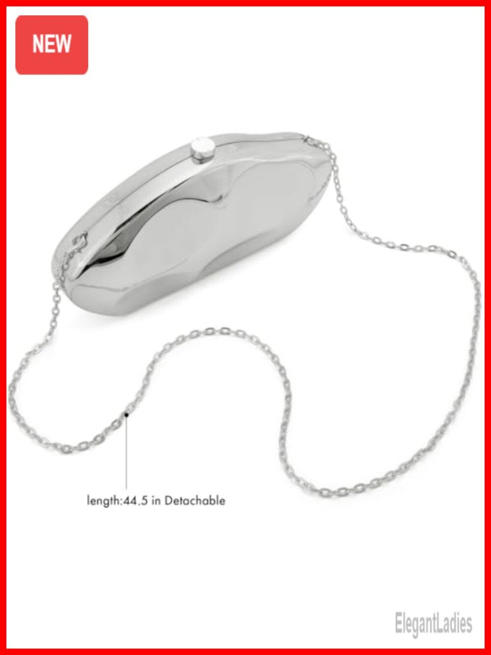 Acrylic Box Clutch with Chain Evening Bag for Party Wedding Prom - Picture 4 of 6